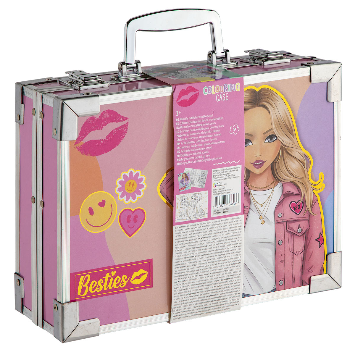 Besties Kleurkoffer metaal 27x20.5x8.5cm