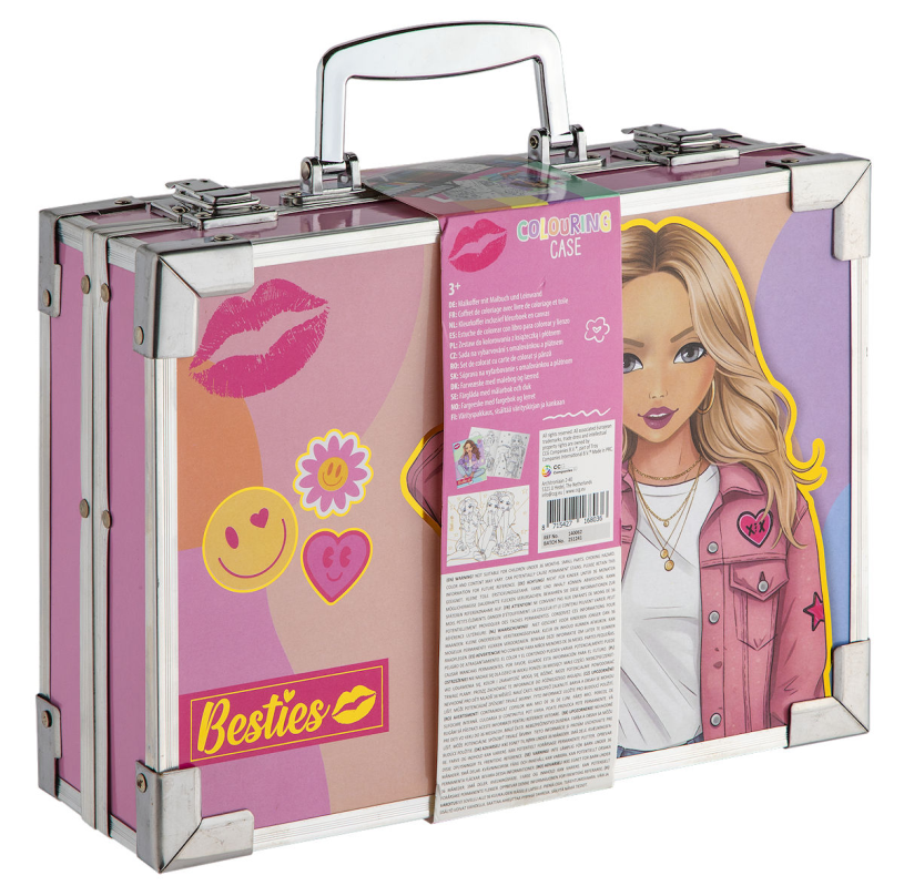 Besties Kleurkoffer metaal 27x20.5x8.5cm