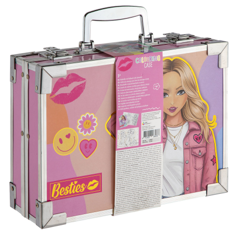 Besties Kleurkoffer metaal 27x20.5x8.5cm