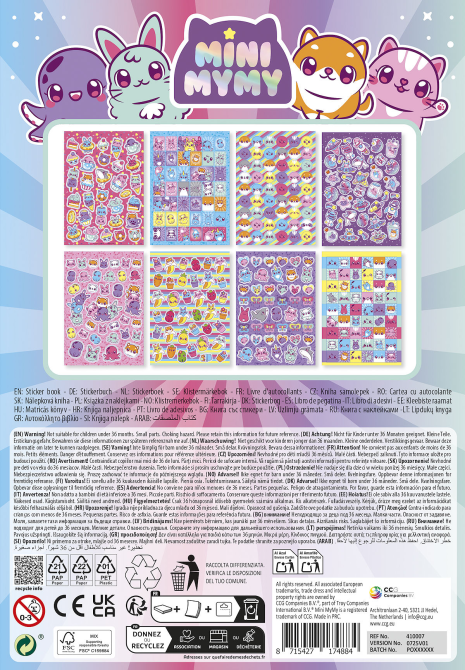 Mini MyMy Glitter stickerboekje A5