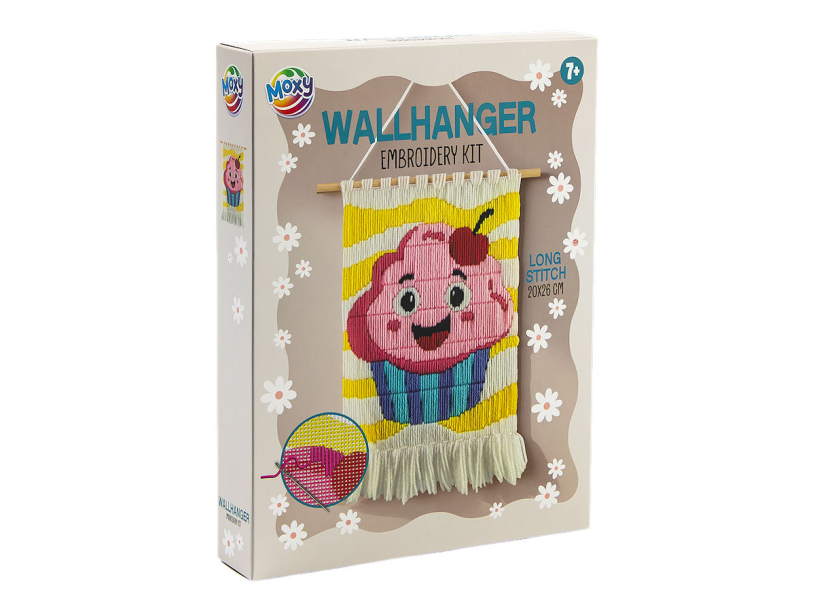 Moxy Wandhanger borduurset 20x26cm assorti