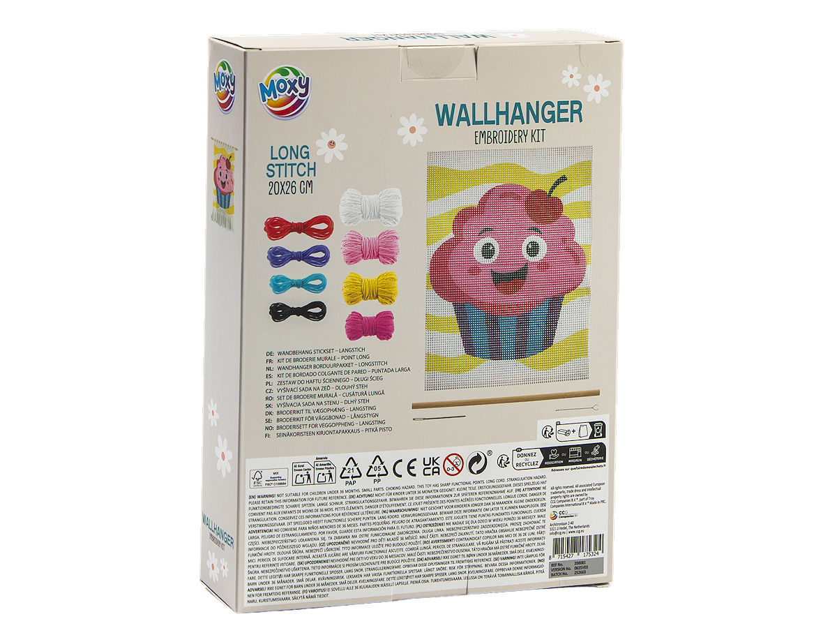 Moxy Wandhanger borduurset 20x26cm assorti
