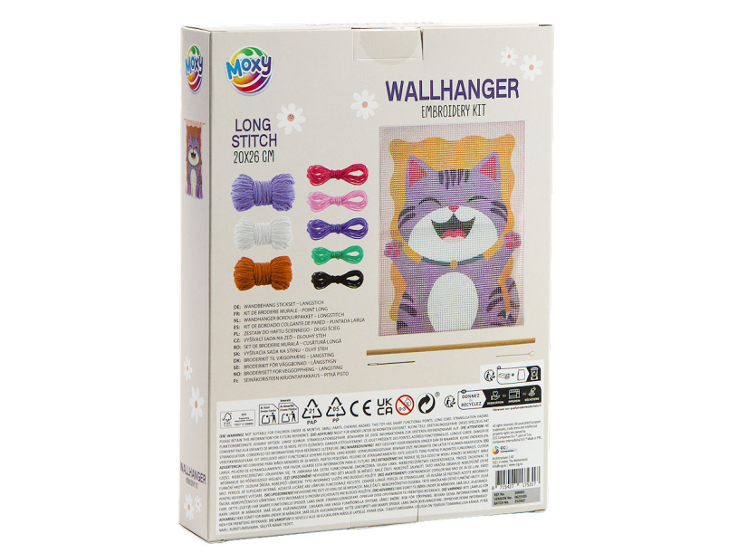 Moxy Wandhanger borduurset 20x26cm assorti