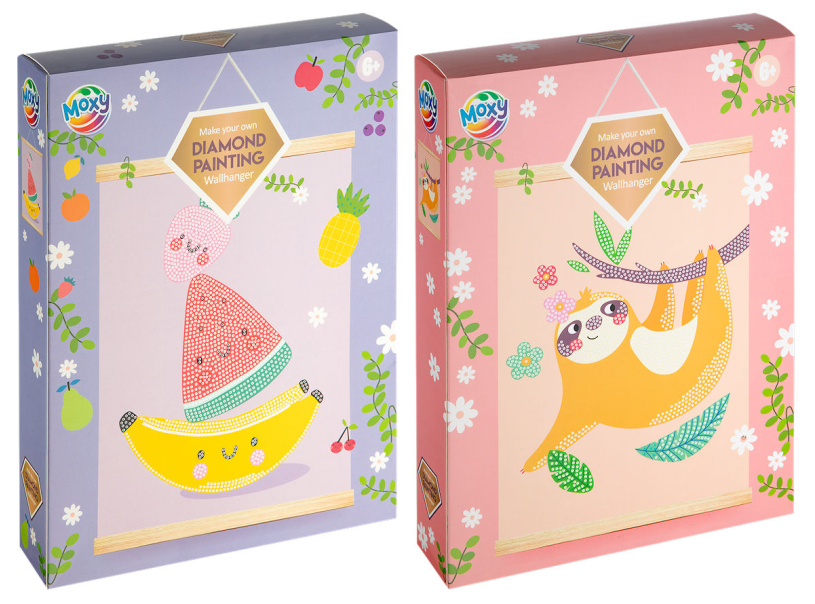 Moxy Diamond painting velvet muurhanger 20x26cm assorti