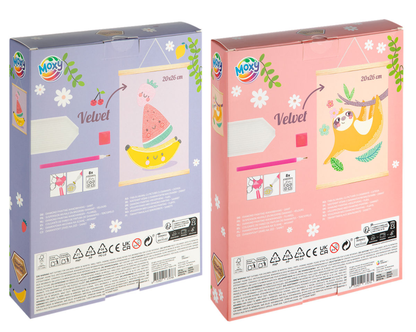 Moxy Diamond painting velvet muurhanger 20x26cm assorti