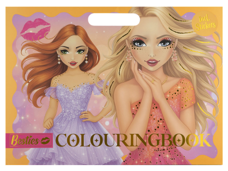 Besties Kleurboek gala neon 26x35.5cm - 25 vellen