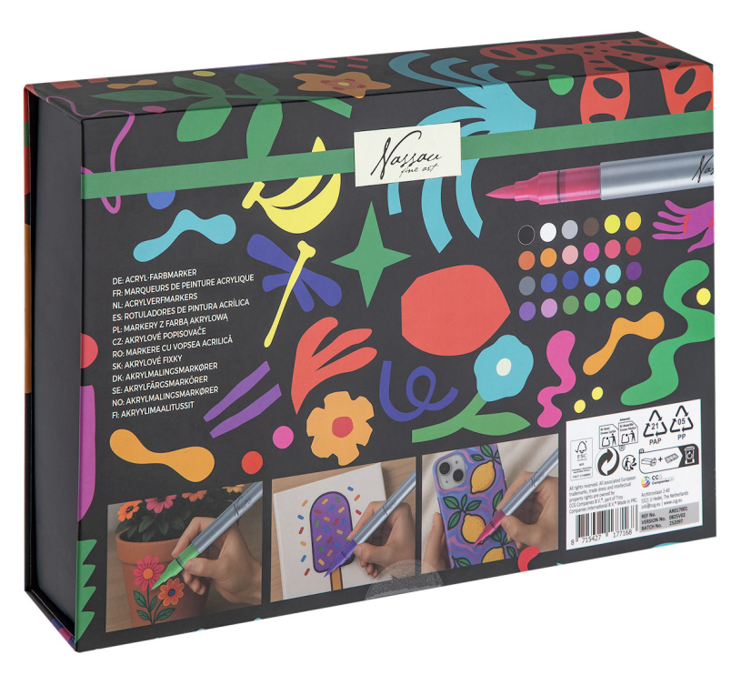 Acrylic paint marker 24 stuks
