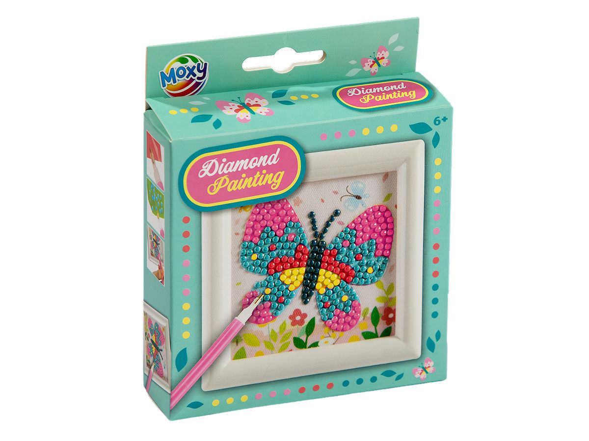 Moxy Diamond painting incl. frame 9,5x9,5cm assorti