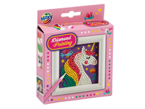 Moxy Diamond painting incl. frame 9,5x9,5cm assorti
