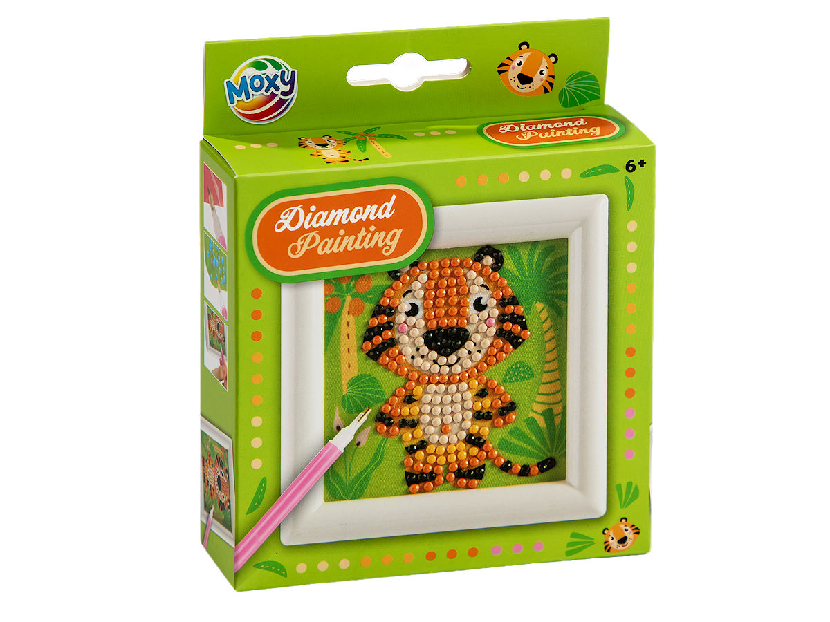 Moxy Diamond painting incl. frame 9,5x9,5cm assorti