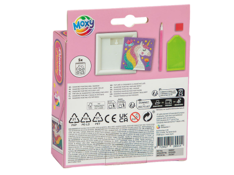 Moxy Diamond painting incl. frame 9,5x9,5cm assorti