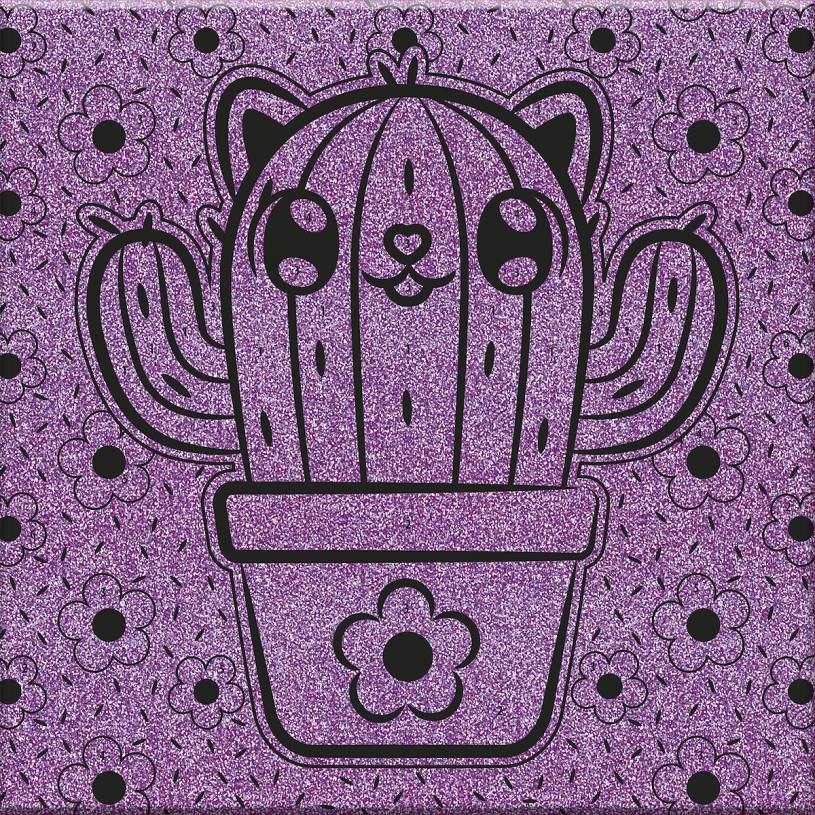 Mini MyMy Schilderen op nummer glitter canvas assorti