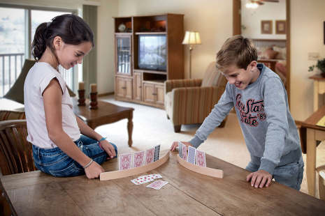 Kaarthouder hout groot 50 cm