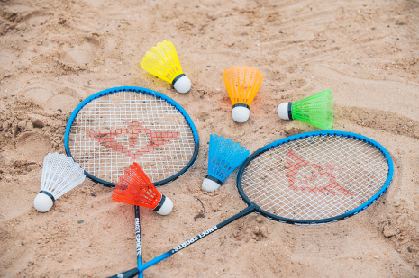 Shuttles neon kleuren 6 stuks plastic