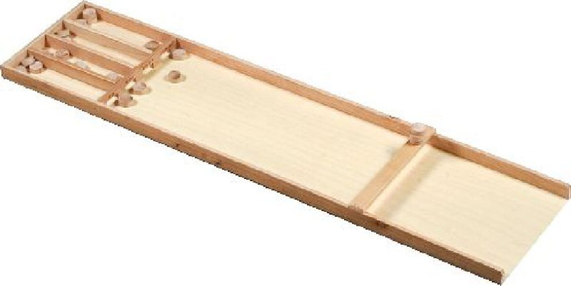 Sjoelbak Kinder 122x28,5cm incl. 20 schijven