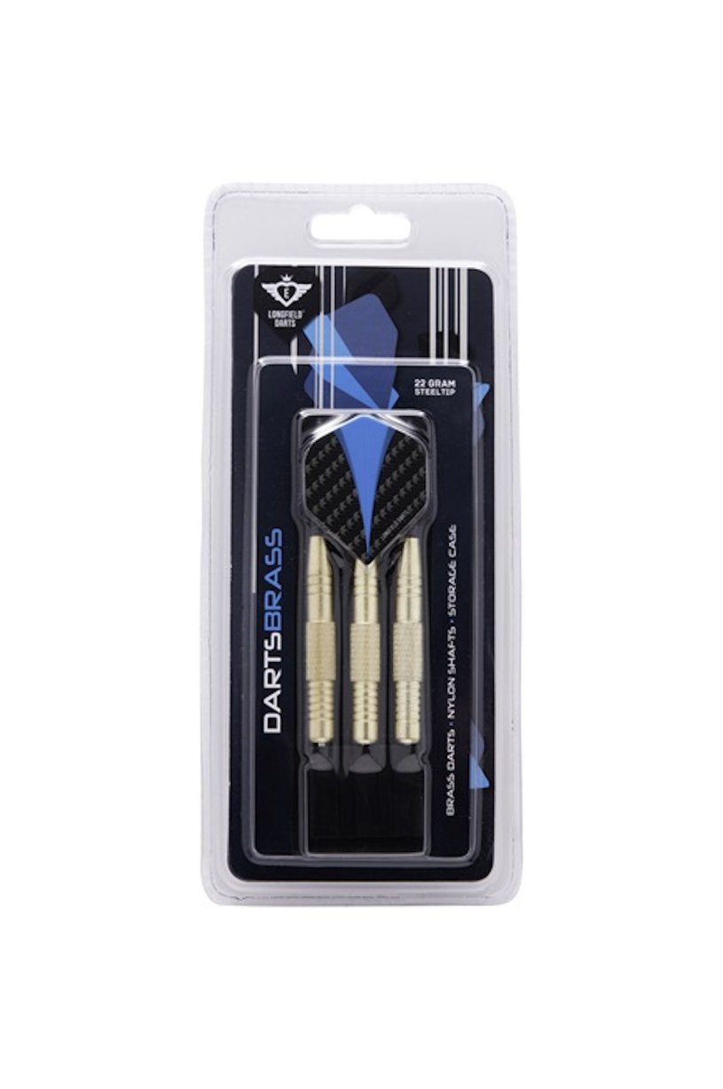 Longfield dartset brass 22gr in etui