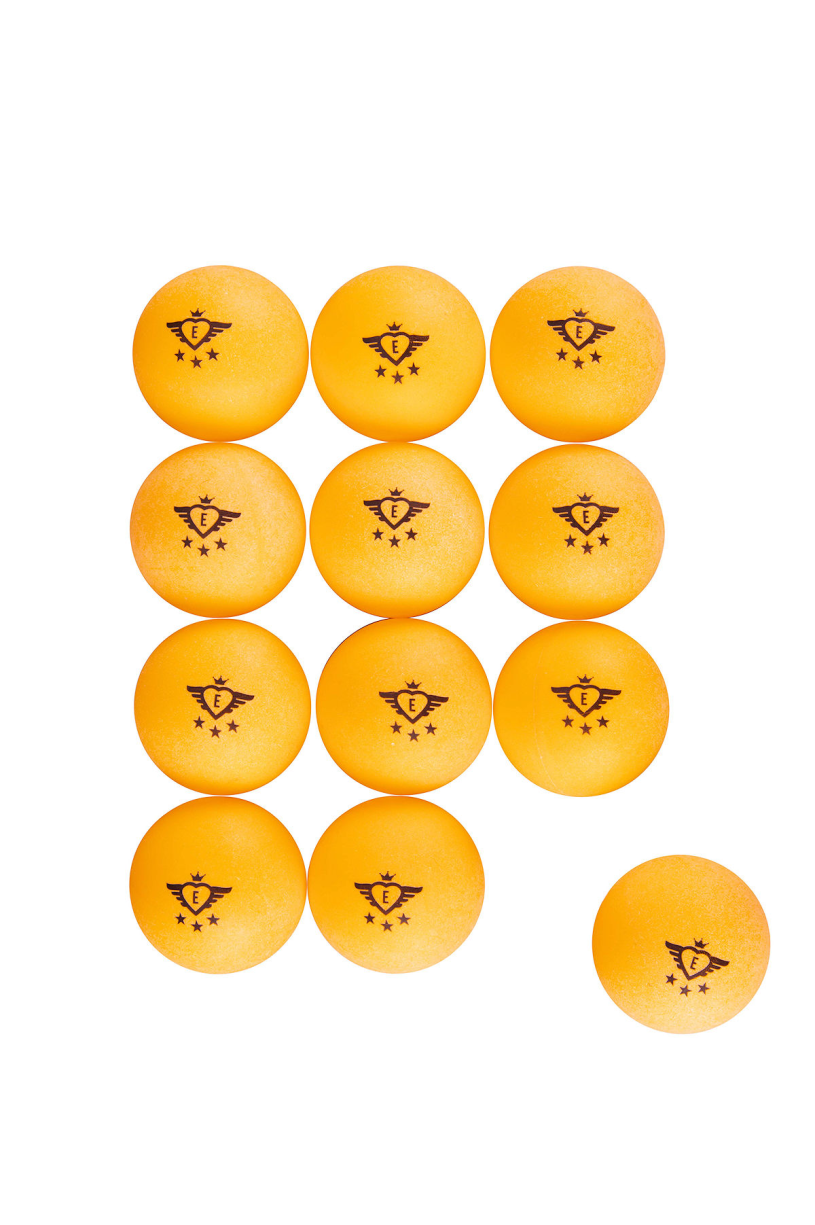 Tafeltennis ballen 40mm oranje 12 stuks 3 ster