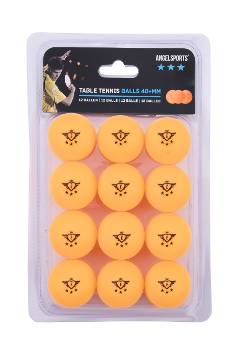 Tafeltennis ballen 40mm oranje 12 stuks 3 ster