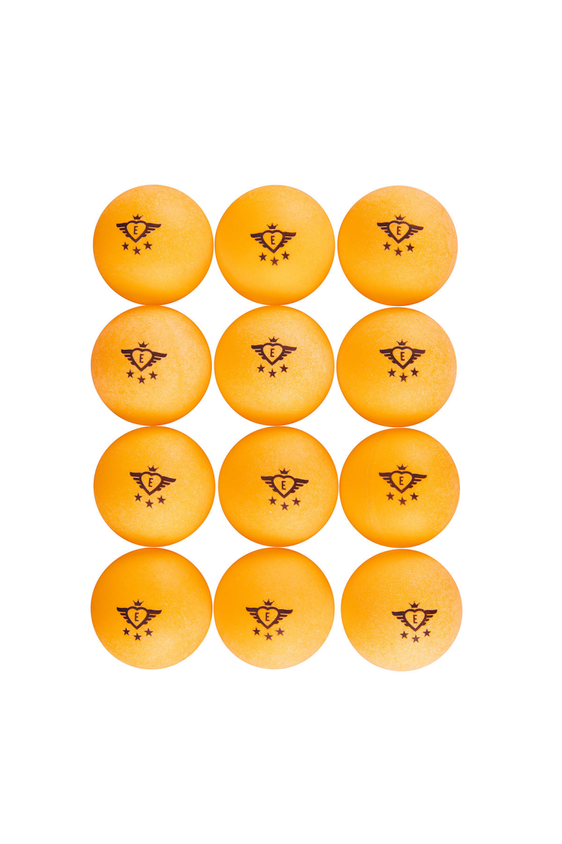 Tafeltennis ballen 40mm oranje 12 stuks 3 ster