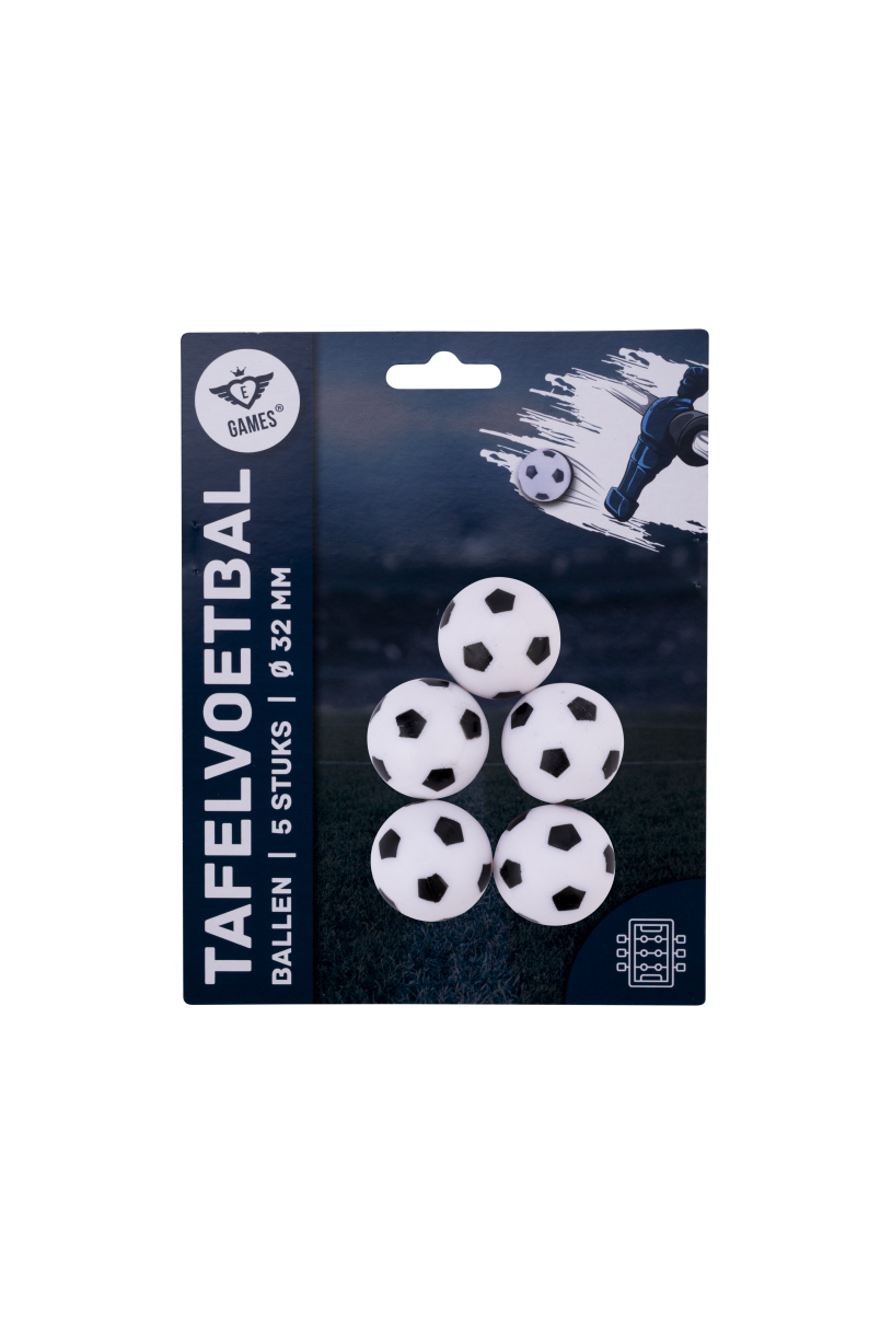 Tafelvoetbalballen 5 stuks op blister
