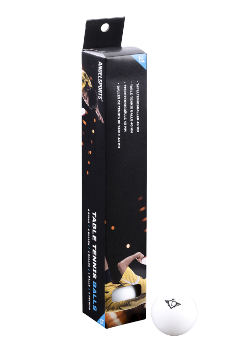 Tafeltennis ballen 40mm wit 6 stuks in doosje