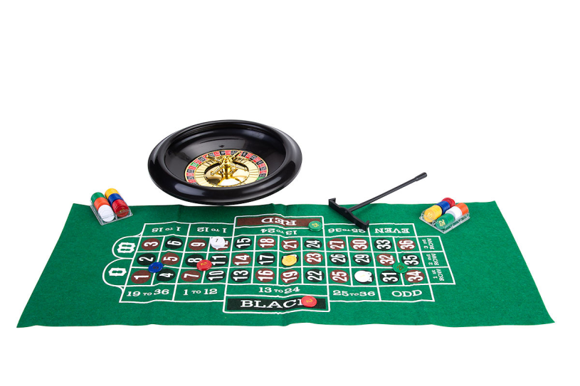 Roulette/ black jack set compleet diameter 30cm