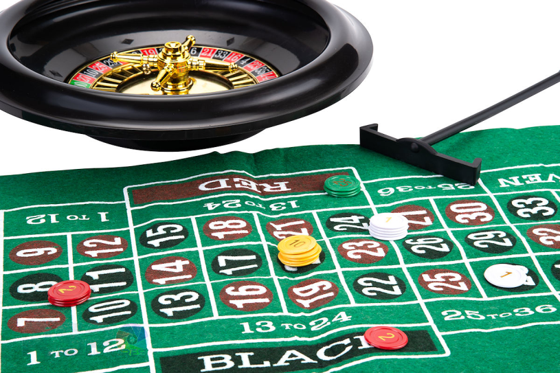 Roulette/ black jack set compleet diameter 30cm