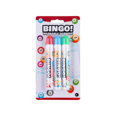 Bingo dabbers 20ml 3 stuks op kaart