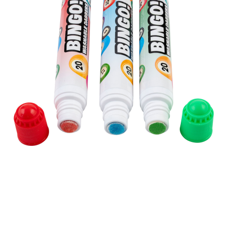 Bingo dabbers 20ml 3 stuks op kaart