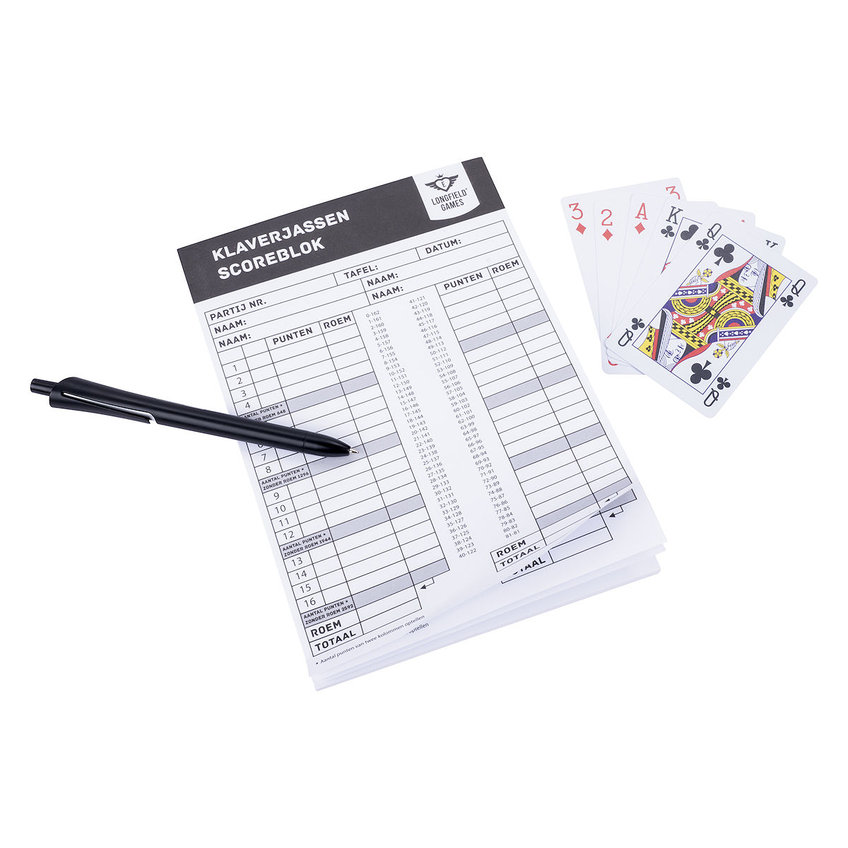Klaverjas scoreblok (50 vellen)