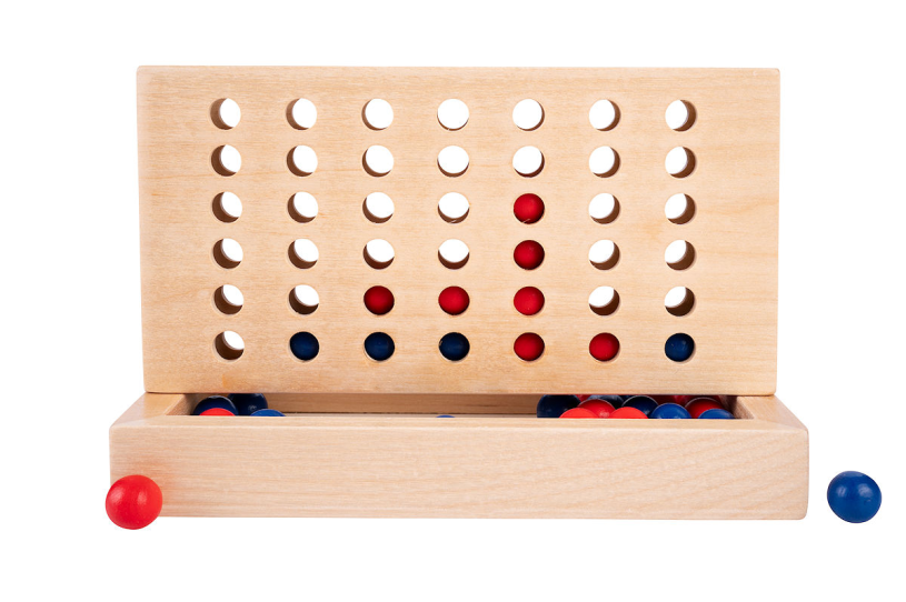 Houten spel 4 in lijn