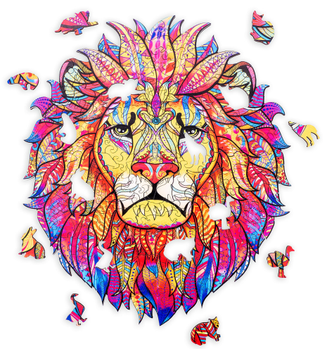 Houten Puzzel Mysterious A4 - Leeuw