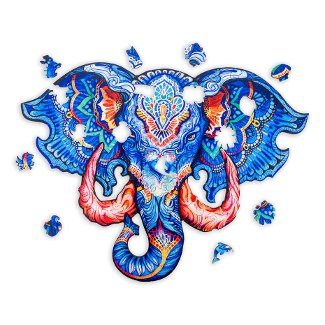 Houten Puzzel Mysterious A4 - Olifant