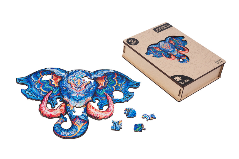 Houten Puzzel Mysterious A4 - Olifant