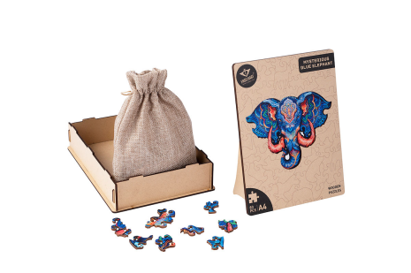 Houten Puzzel Mysterious A4 - Olifant