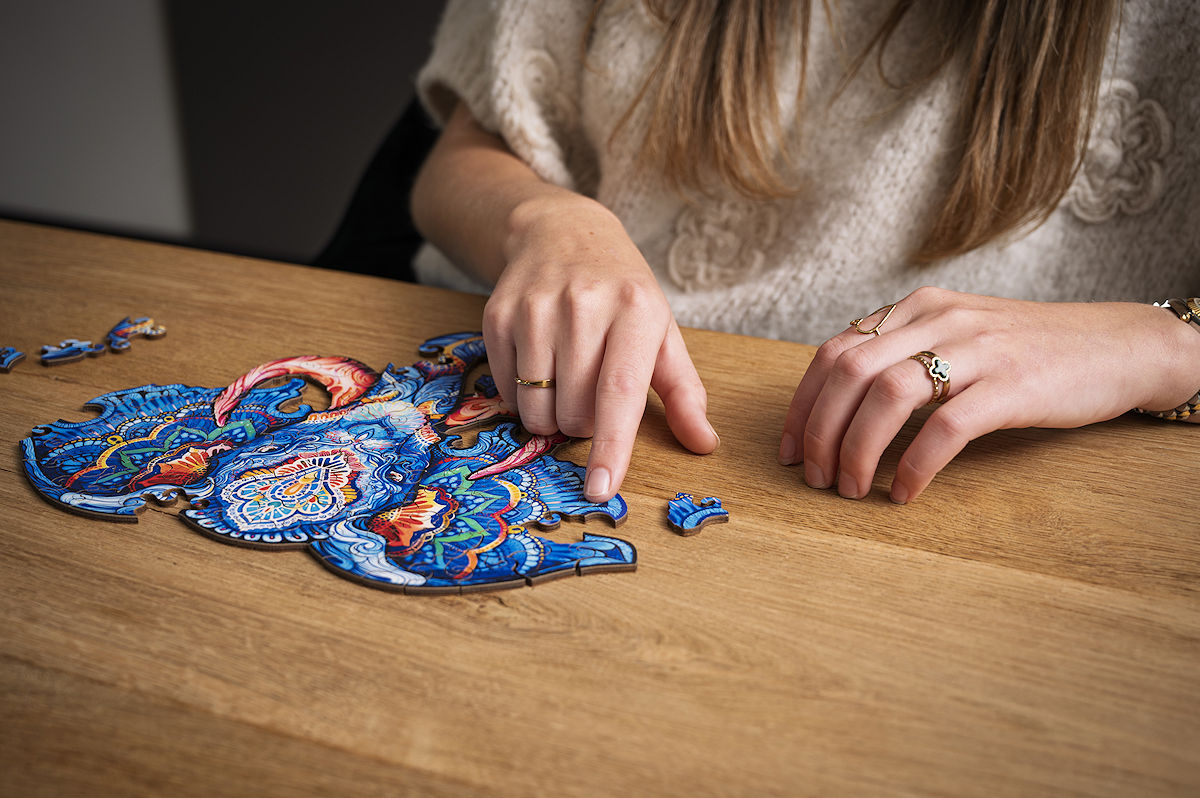 Houten Puzzel Mysterious A4 - Olifant