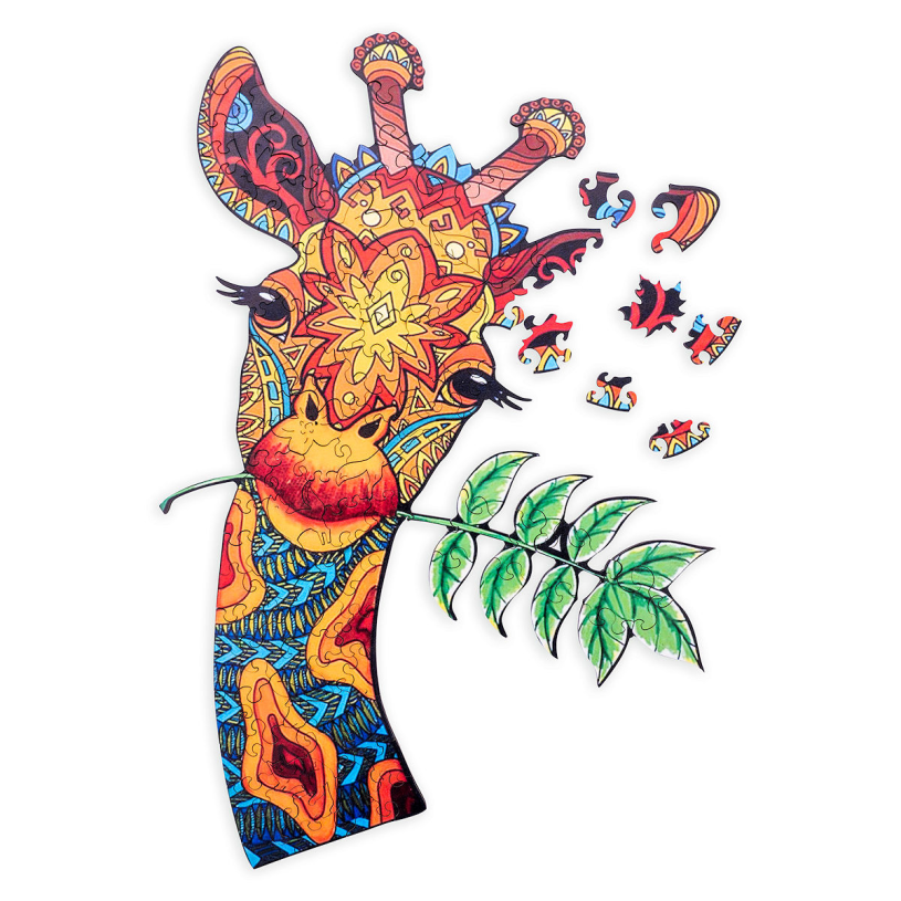 Houten Puzzel Mysterious A4 - Giraf