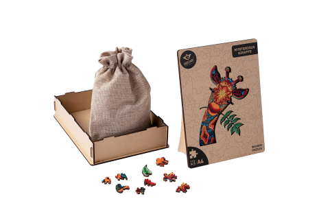 Houten Puzzel Mysterious A4 - Giraf