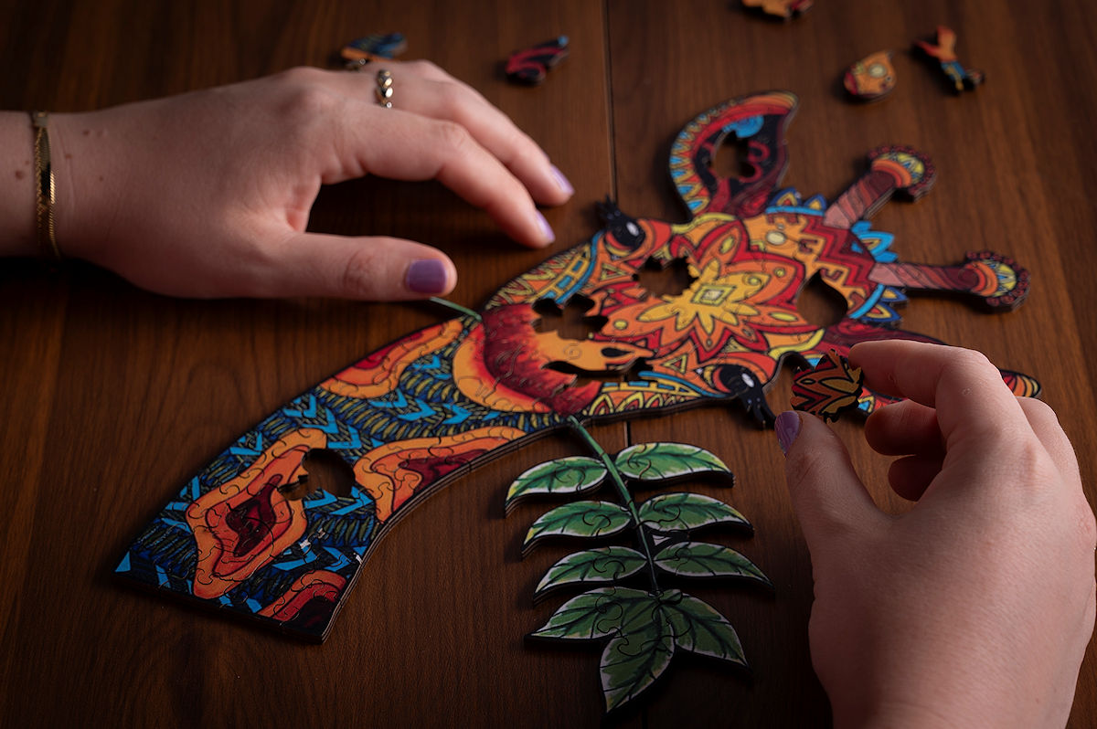 Houten Puzzel Mysterious A4 - Giraf