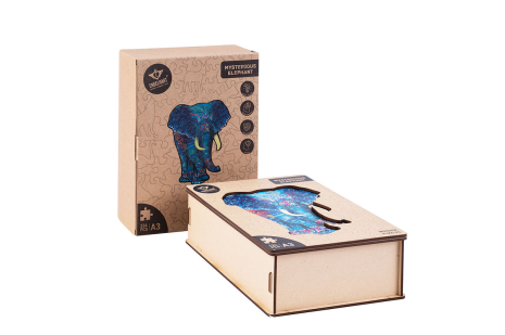 Houten Puzzel Mysterious A3 - Olifant
