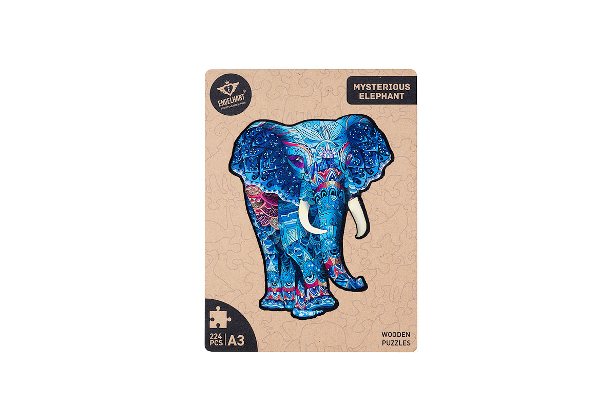 Houten Puzzel Mysterious A3 - Olifant