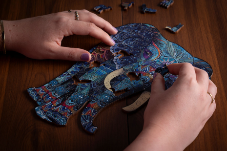 Houten Puzzel Mysterious A3 - Olifant