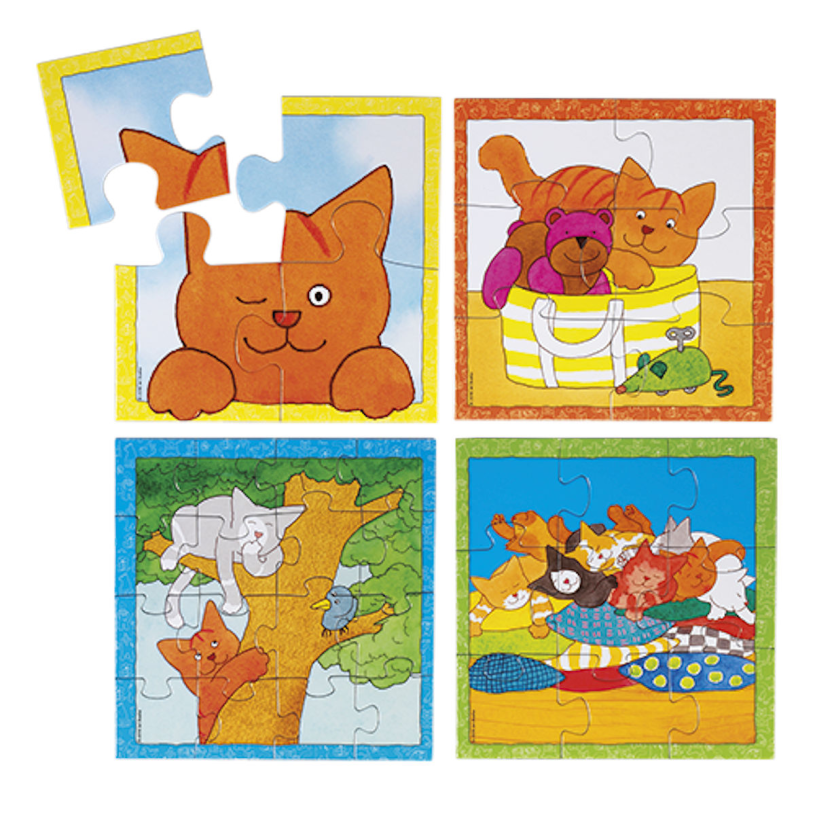 Bambolino Dikkie Dik 4 in1 Puzzel