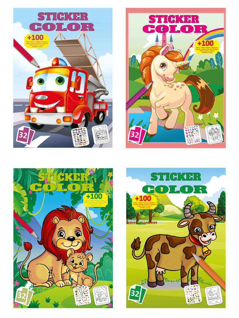 Sticker Color 4 assori