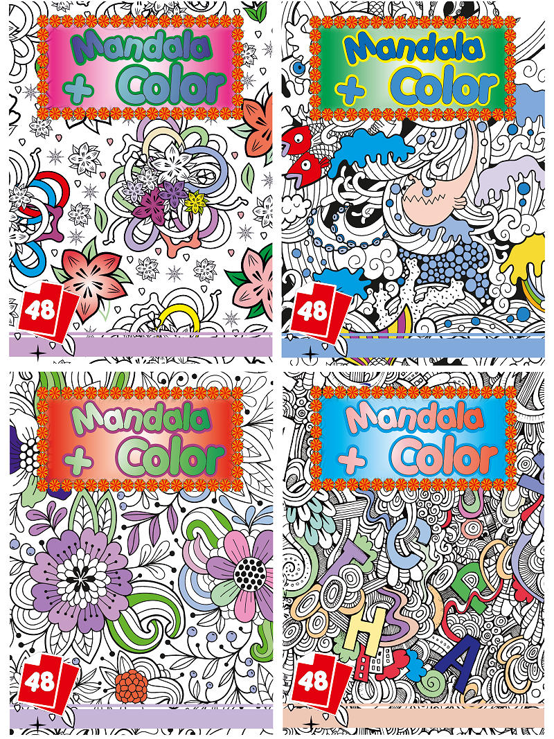 Kleurboek Mandala Color assortiment