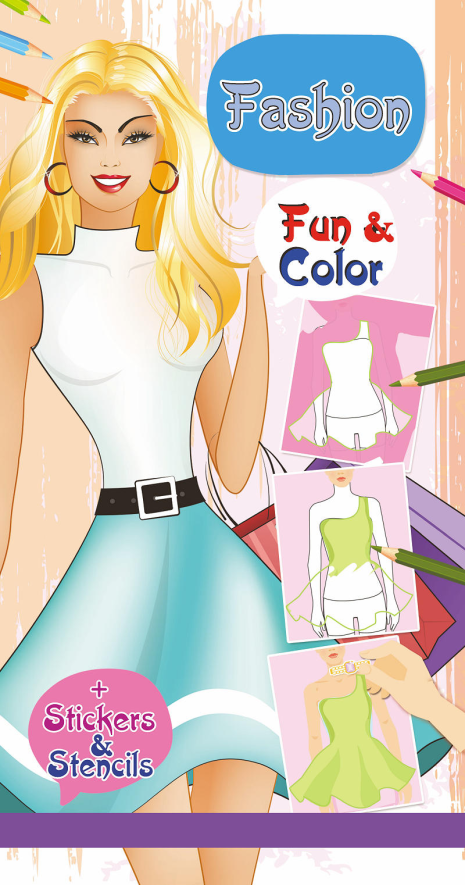 Color Fun Fashion World incl. stickers en stencils