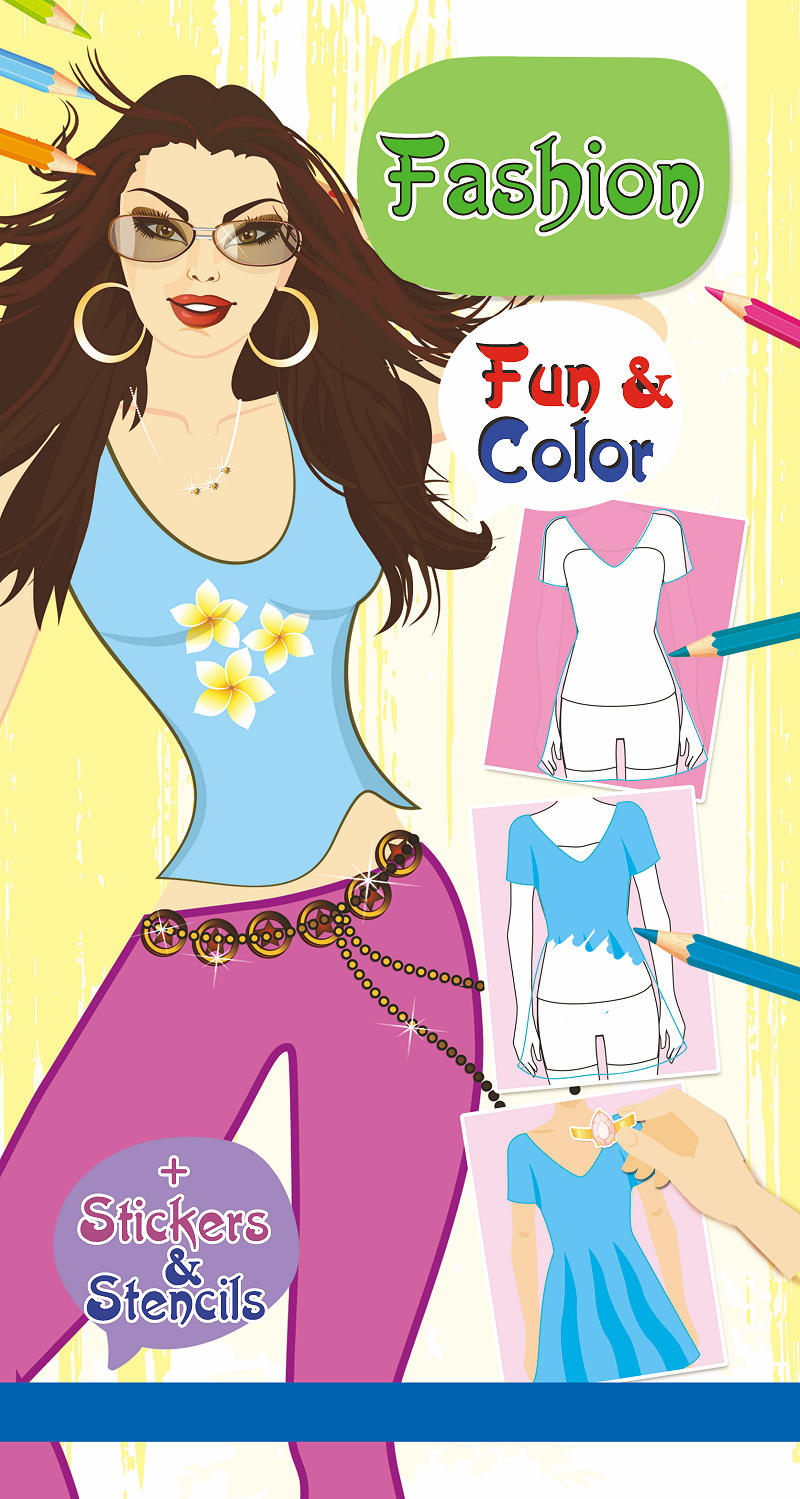 Color Fun Fashion World incl. stickers en stencils