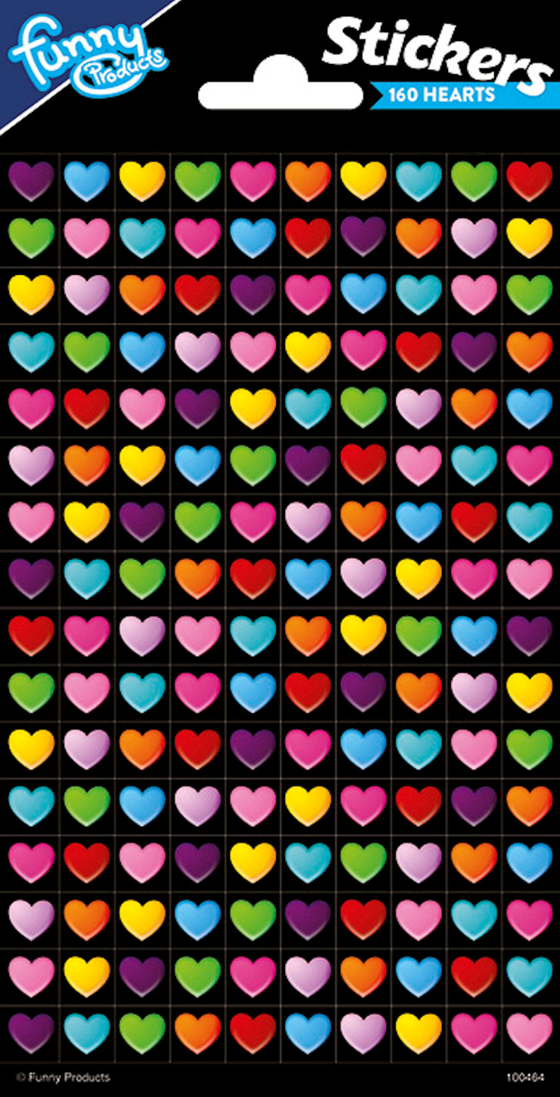 Totum Twinkle Stickers Glitter Sheet 174 Hearts