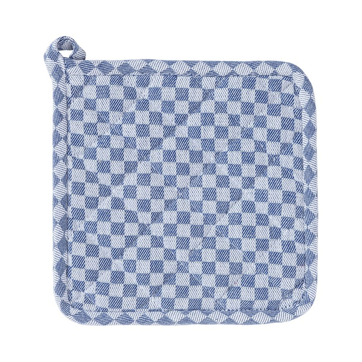 LM Pannenlap 20x20cm - blauwe ruit