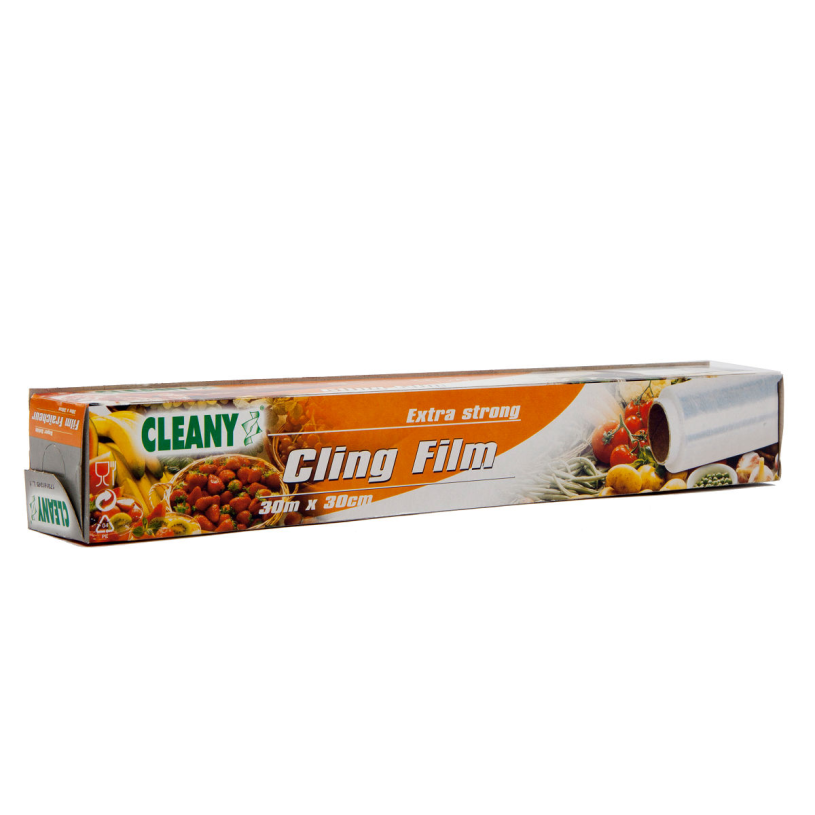 Cleany huishoudfolie 30cm rol 30 meter